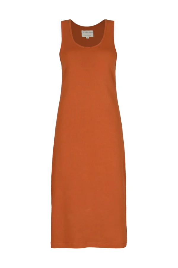Brick Ribbed Dress