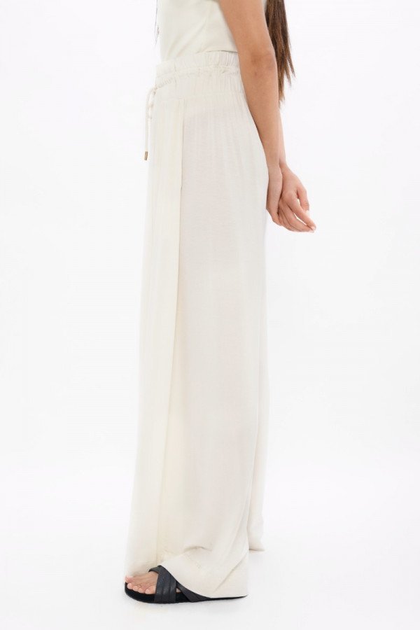 White Ankara Palazzo Jogger