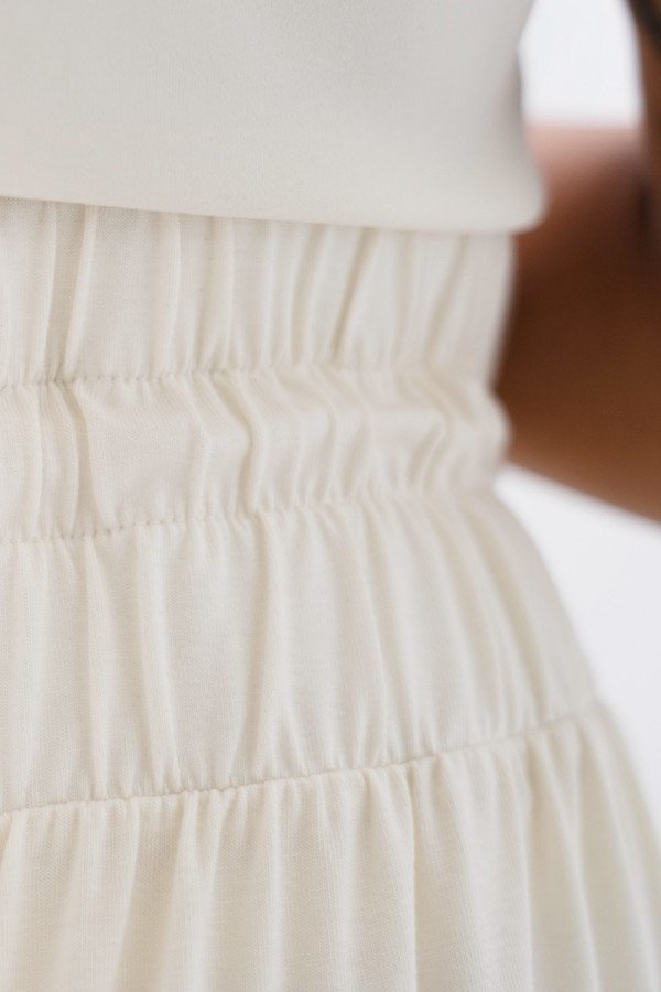 White Ankara Palazzo Jogger