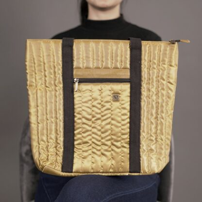 The Golden Tote Bag: Pocket Detail