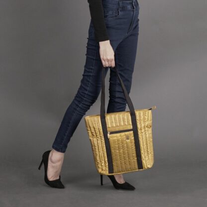 The Golden Tote Bag: Styling