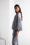 Silver Silk Blouse