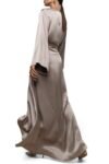Desert Sand Silk Wrap Dress