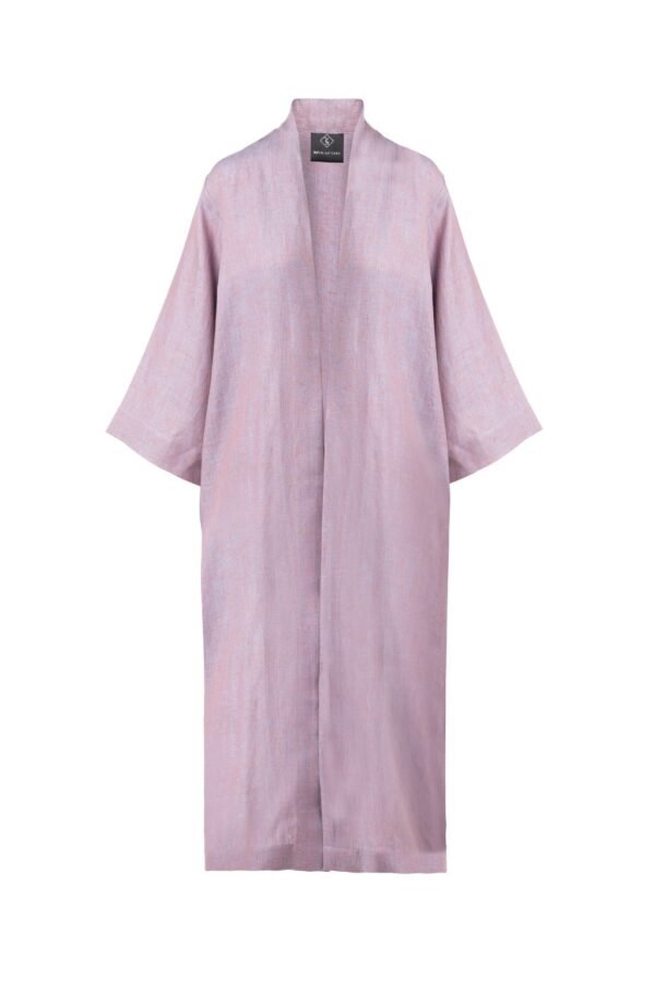 Mixed Lavender Kimono with Belt