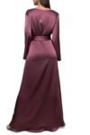 Royal Purple Silk Wrap Dress