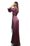 Royal Purple Silk Wrap Dress