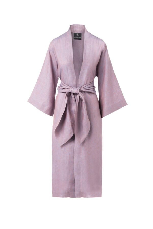 Mixed Lavender Kimono with Belt