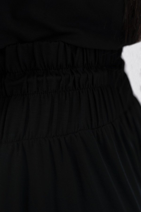 Black Ankara Palazzo Jogger