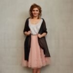 Black Silk touch shawl-etola Carrie