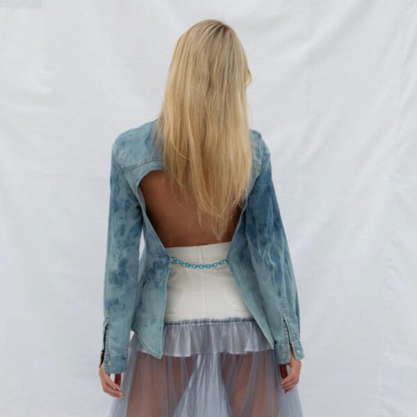 Upcycled Hazel Backless Shirt