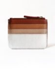 White & Gingerbread Iris Cardholder