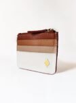 White & Gingerbread Iris Cardholder