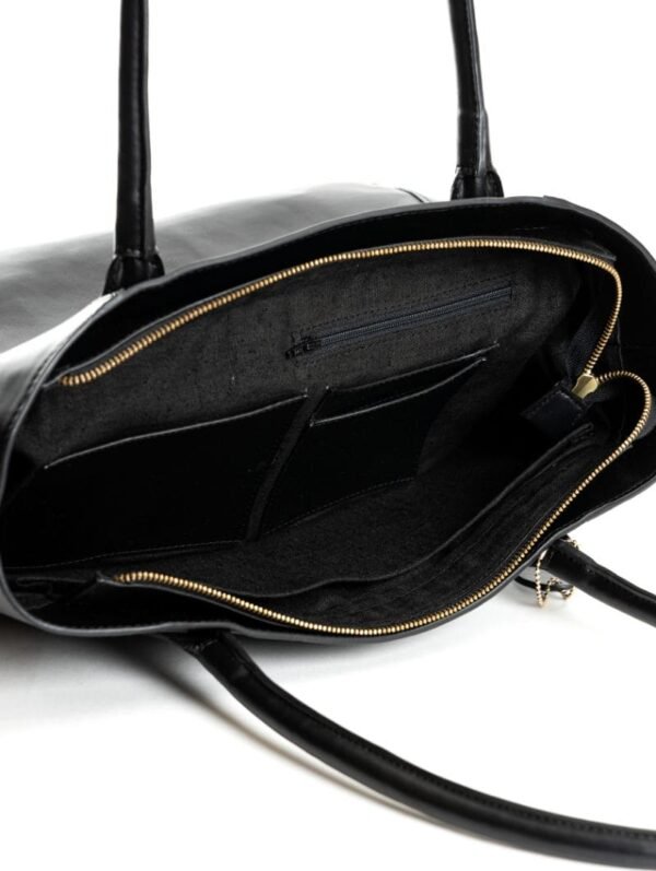Black Athena Cactus Leather Tote Bag