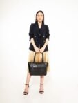 Black Athena Cactus Leather Tote Bag