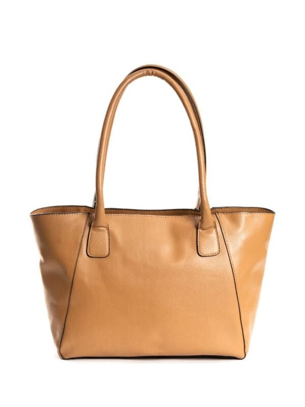 Caramel Athena Apple Leather Tote Bag