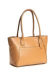 Caramel Athena Apple Leather Tote Bag