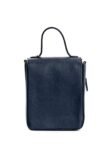 Navy Blue Ceres Cactus Leather Bag