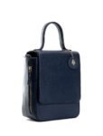 Navy Blue Ceres Cactus Leather Bag