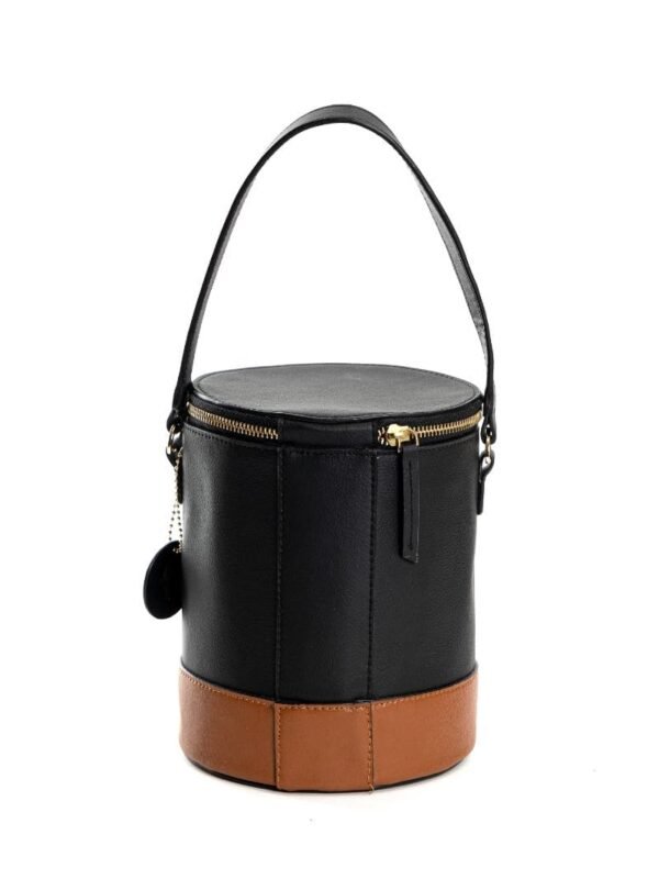 Black & Gingerbread Hemera Bucket Bag