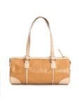 Caramel & Almond Salacia Apple Leather Duffel Bag