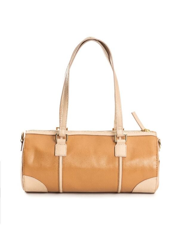 Caramel & Almond Salacia Apple Leather Duffel Bag