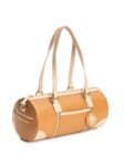 Caramel & Almond Salacia Apple Leather Duffel Bag