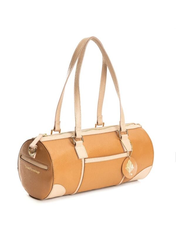 Caramel & Almond Salacia Apple Leather Duffel Bag