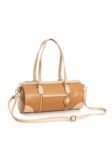 Caramel & Almond Salacia Apple Leather Duffel Bag