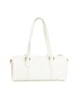 White Salacia Apple Leather Duffel Bag