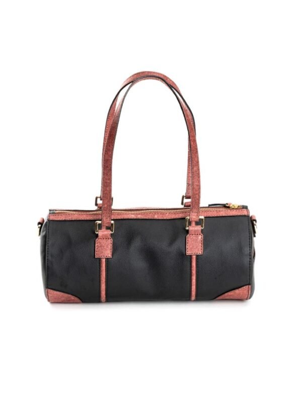 Black & Madder Red Salacia Duffel Bag