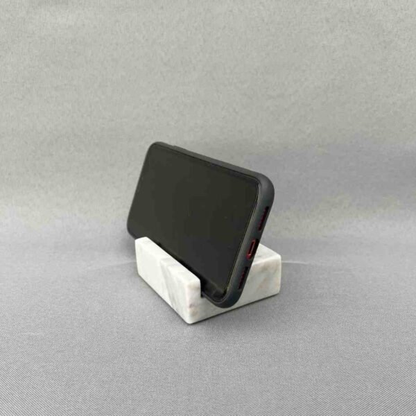 White Marble Phone Holder