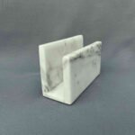 White Marble Napkin Holder
