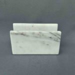 White Marble Napkin Holder