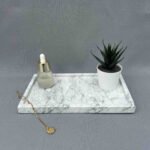 White Marble Rectangular Tray