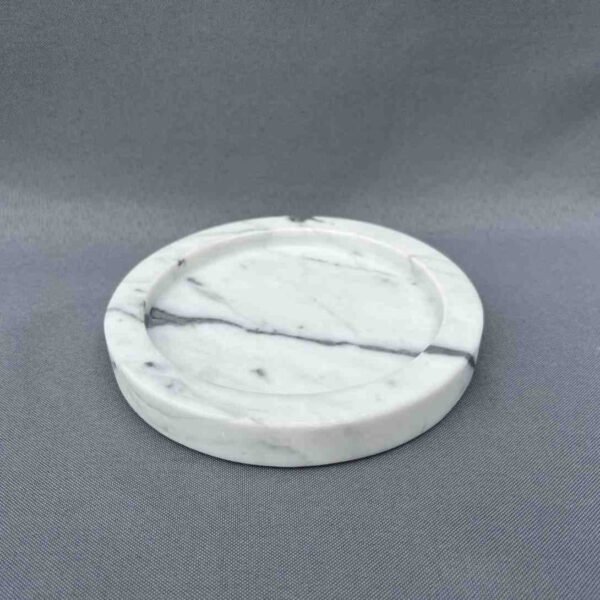 White Marble Catchall Plate