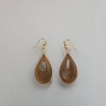 Teardrop Bamboo Earrings