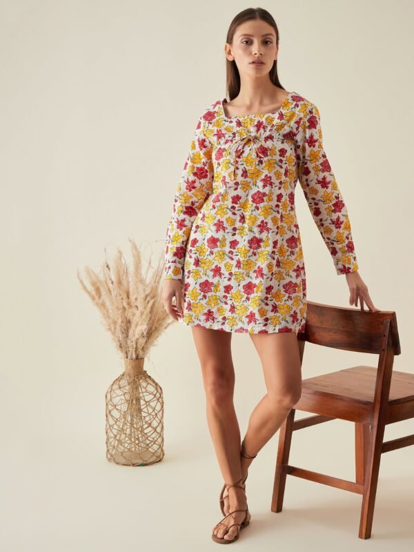 Multicolor Mini Dress