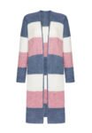 Cuddly Long Striped Cardigan
