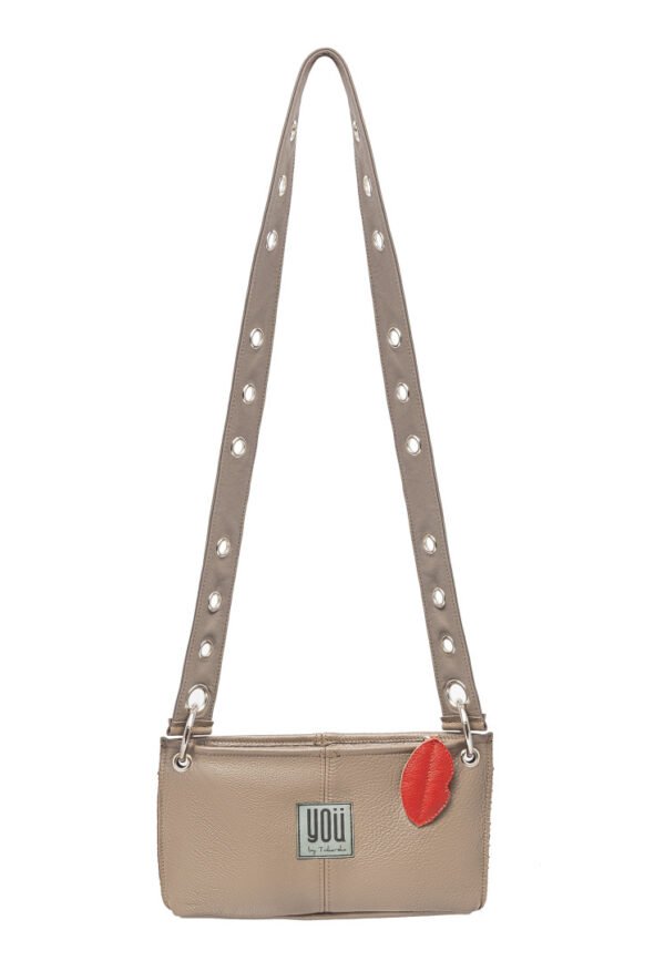 Sierra Leone Leather Bag in Beige