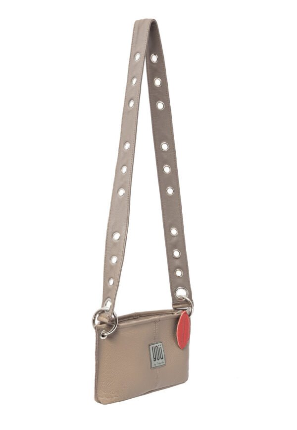 Sierra Leone Leather Bag in Beige