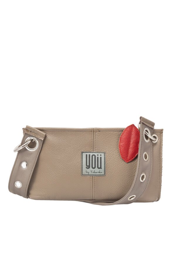 Sierra Leone Leather Bag in Beige