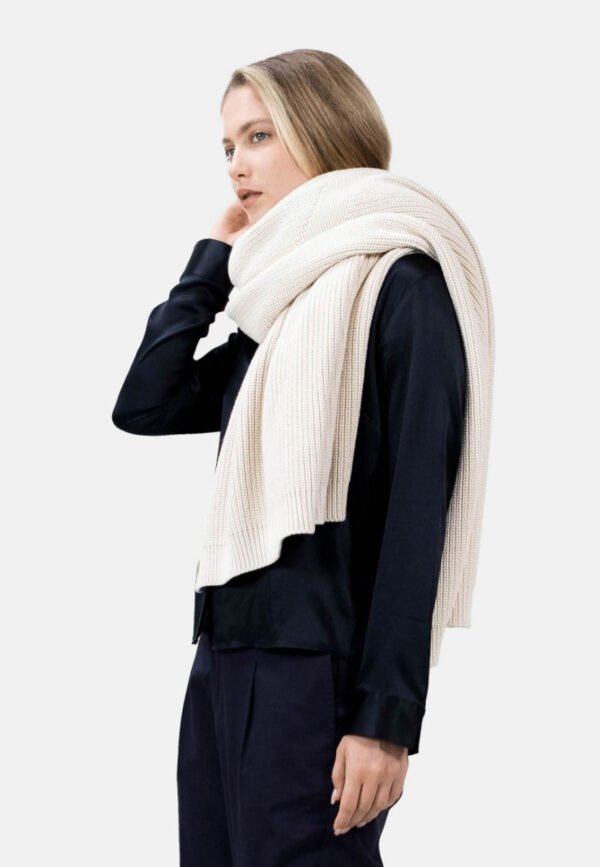 Off White Ola Blanket Scarf & Throw