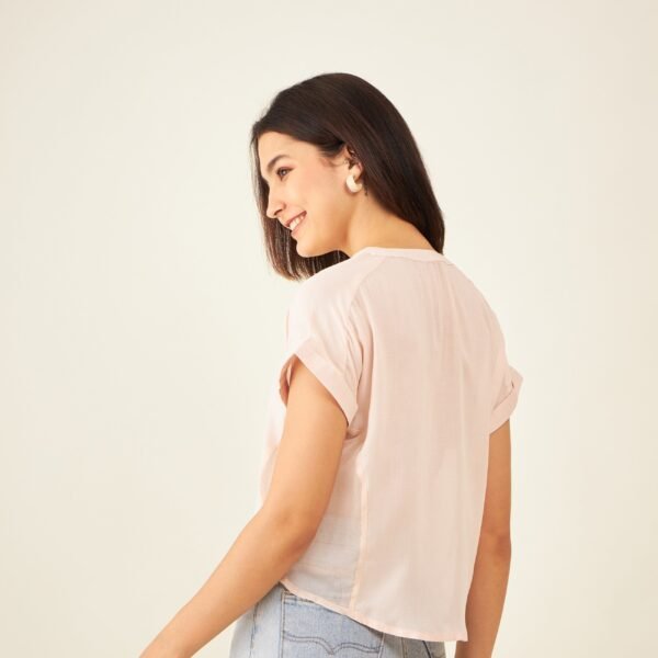 PINK SHORT SLEEVES SHIRT Arras MESH SIDE PANELS