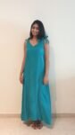 Aqua Marine Alice Vegan Silk Dress