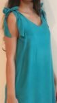 Aqua Marine Alice Vegan Silk Dress