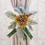 Handcrafted Snow-kissed Curtain Tieback