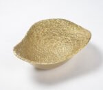 Golden Lacquered Textured Aluminium Decorative Tray