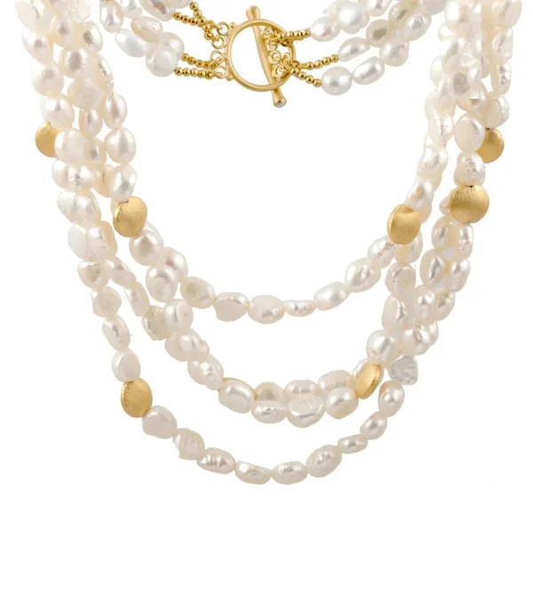 Multi Strand Pearl Symphony Necklace