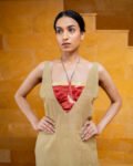 Amla Green V-Neck Maxi Gown with Bralet
