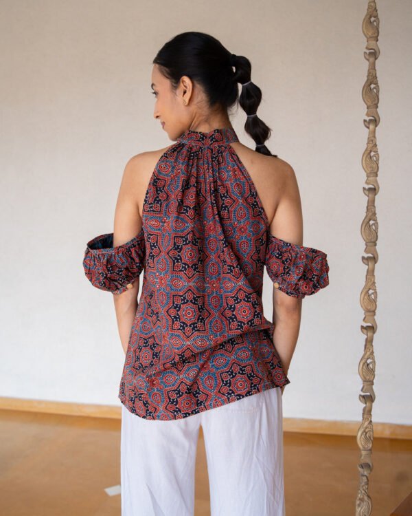 Anar Red Bow Tie Top